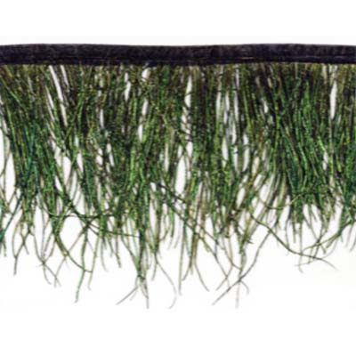 Páva pihés toll rojt 15 cm hosszú - PEACOCK
